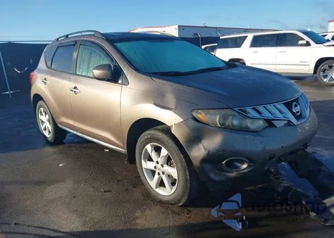 2009 Nissan Murano S z USA, uszkodzony, nr VIN JN8AZ18W19W122356